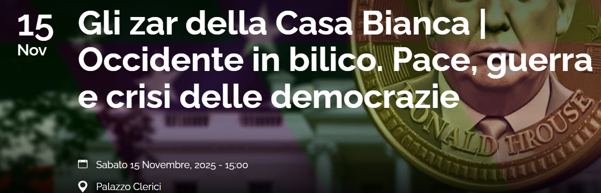 Gli zar della Casa Bianca | Occidente in bilico. Pace, guerra e crisi delle democrazie